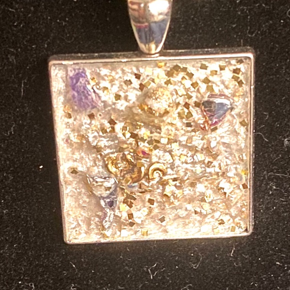 NWT 1 OF A KIND WHITE CRYSTALS DRUZY PENDANT - Picture 5 of 7